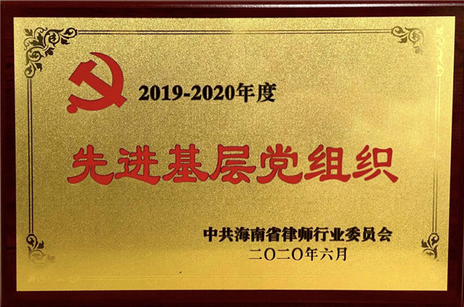 2019年—2020年度先进基层党组织